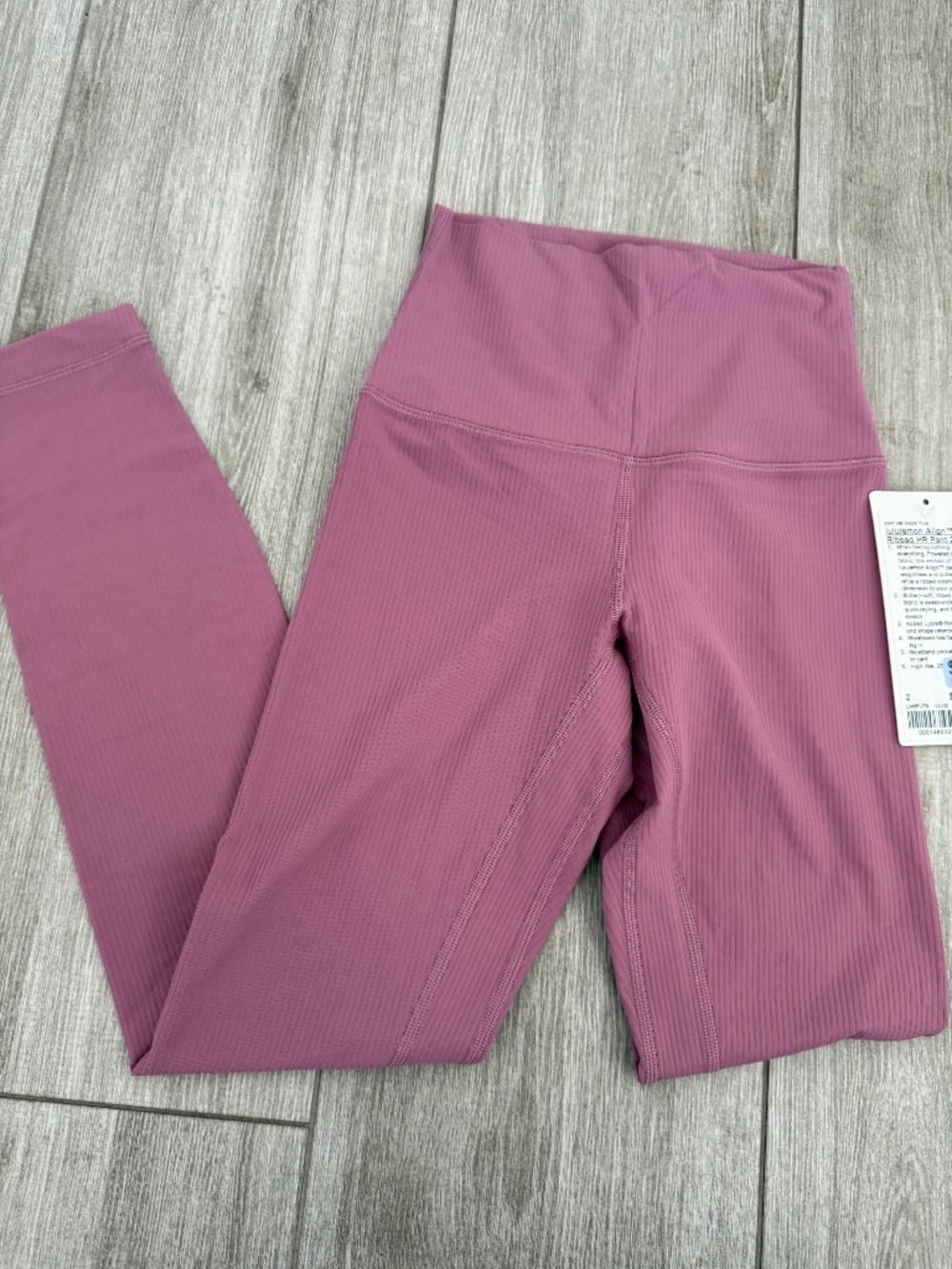 lululemon align ribbed hr pant 25"